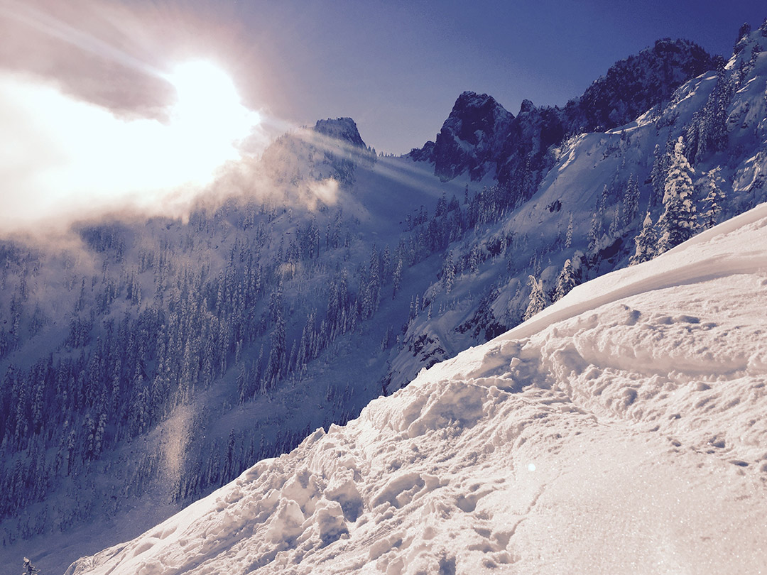 Pineapple Pass backcountry skiing