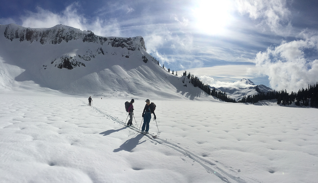 backcountry skiing mt. baker