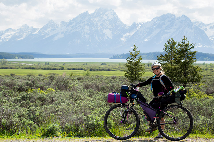 Bike riding around Grand Teton National Park