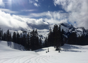 Backcountry skiing Table Mountain Mt. Baker