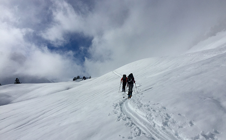 Backcountry skiing Table Mountain Mt. Baker